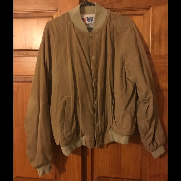 MBA Jackets & Coats Vintage Mens Mba Large Tan Corduroy Jacket